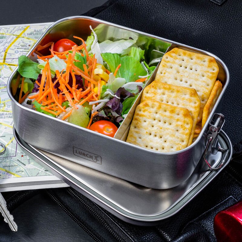 Lurch Snap matboks 0,8L rustfritt stål
