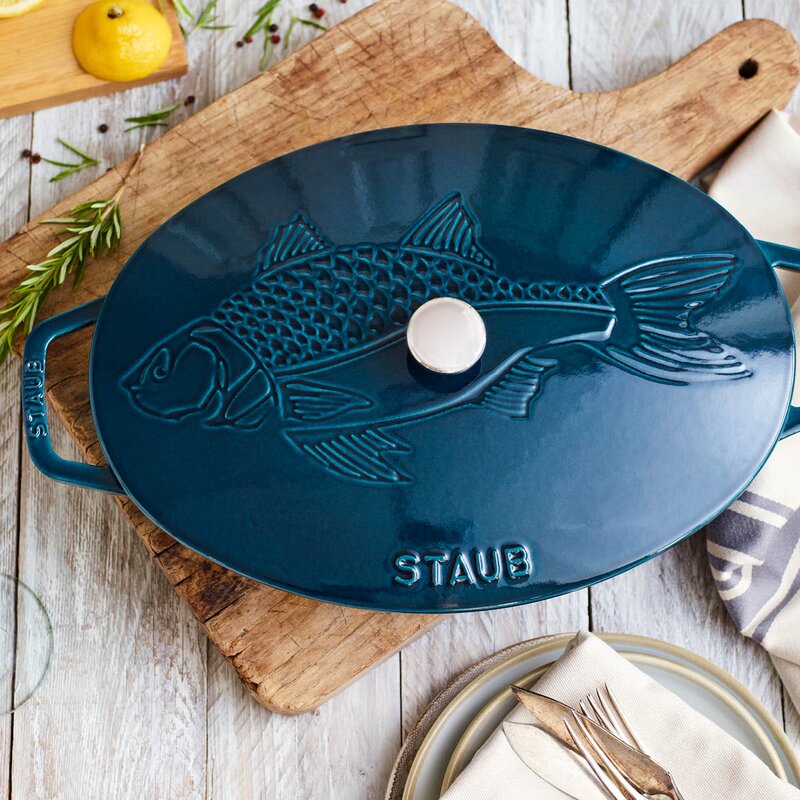 Staub La Cocotte ovalt gryte med lokk 32 cm 2,8L la mer