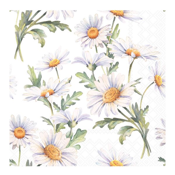 Ambiente Serviett 33x33 cm 20 stk Beautiful Daisies