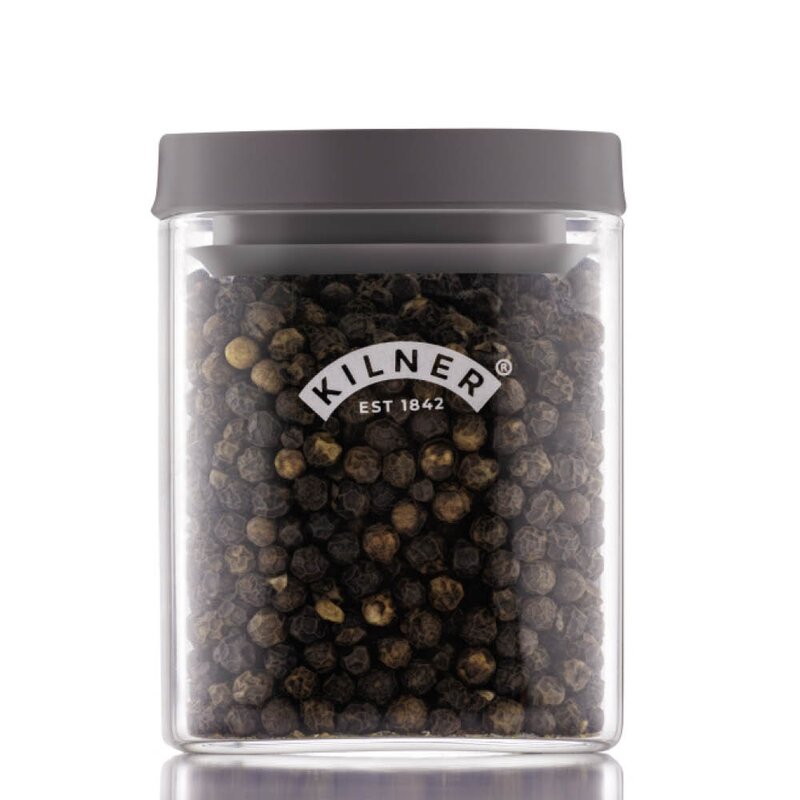 Kilner Fresh krydderkrukke 160 ml glass/grå