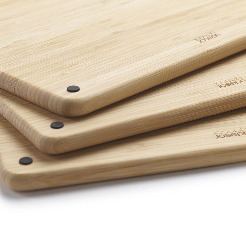 Joseph Joseph Folio skjærebrett i bambus 34x24 cm 3 stk