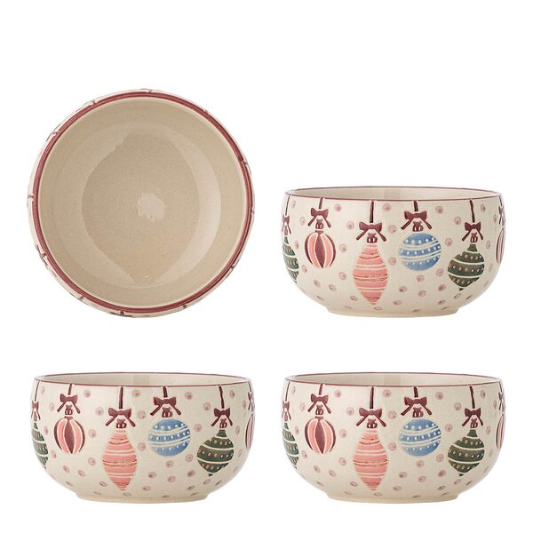 Bloomingville Ornamentia skål 13 cm 4 stk multi