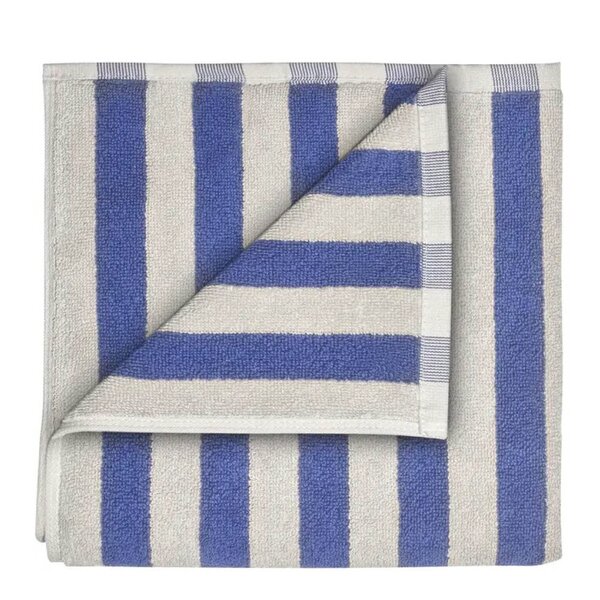 Blomus Arto håndhåndkle 100x50 cm beige/blå brede striper