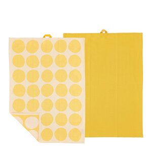 Södahl Bubbles kjøkkenhåndkle 50x70 cm 2 stk yellow