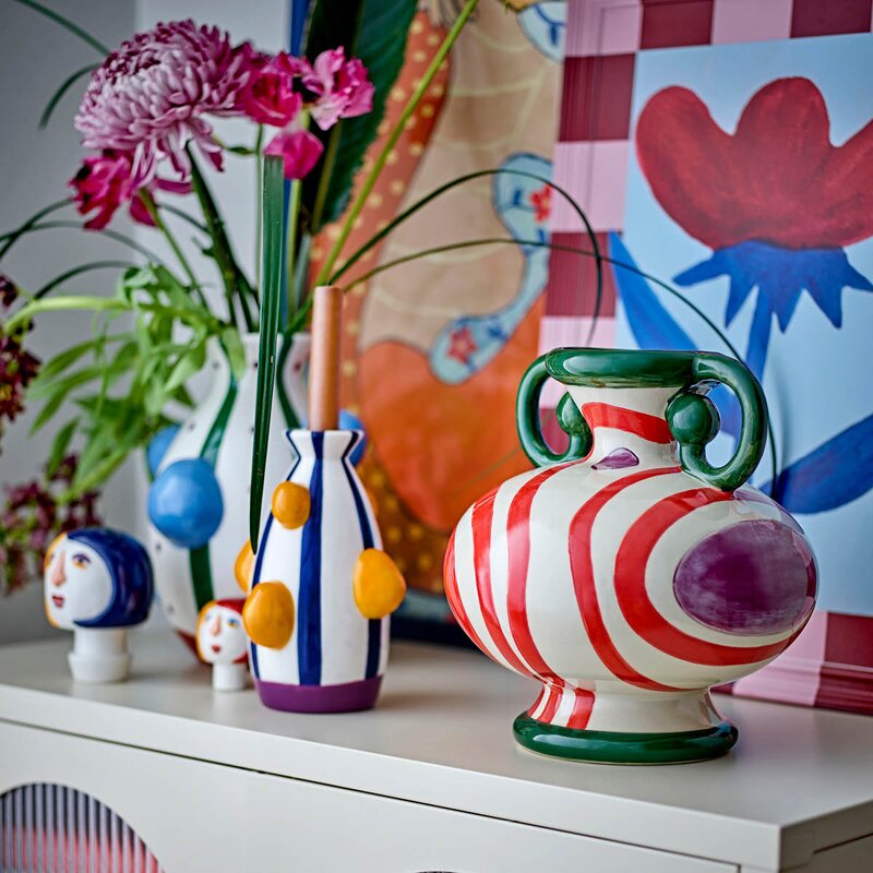 Bloomingville Conneli vase 33 cm flerfarget