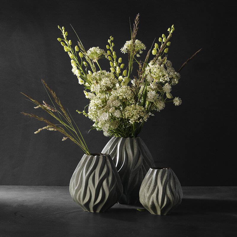Morsø Flame vase 15 cm grønn
