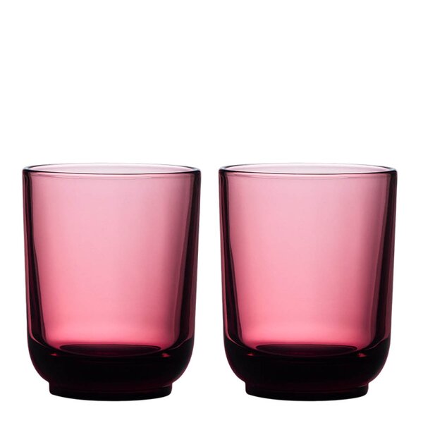 Fellow - Pirch latte glass 33 cl 2 stk Garnet