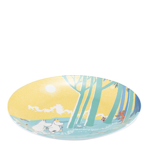 Modern House Mummi asjett 22,5 cm i skogen gul/blå