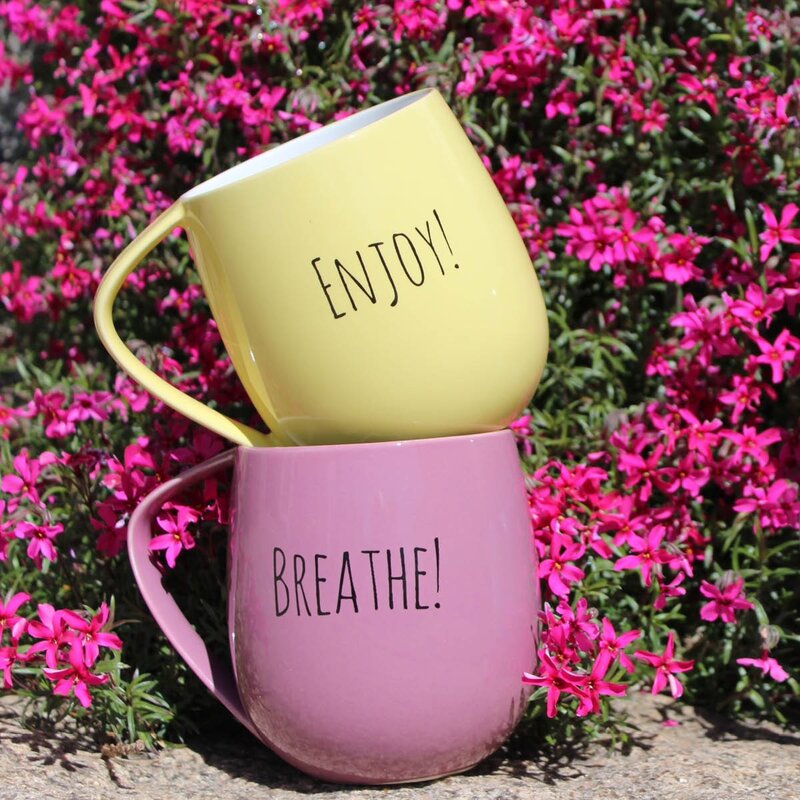Lykketegning Krus 40 cl breathe lilla