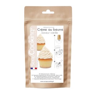 ScrapCooking Smørkrem miks vaniljesmak 200 g hvit