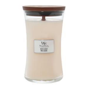 WoodWick Hourglass duftlys stor white honey