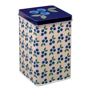 Blafre Blåbær metallboks 10x10x16 cm blå