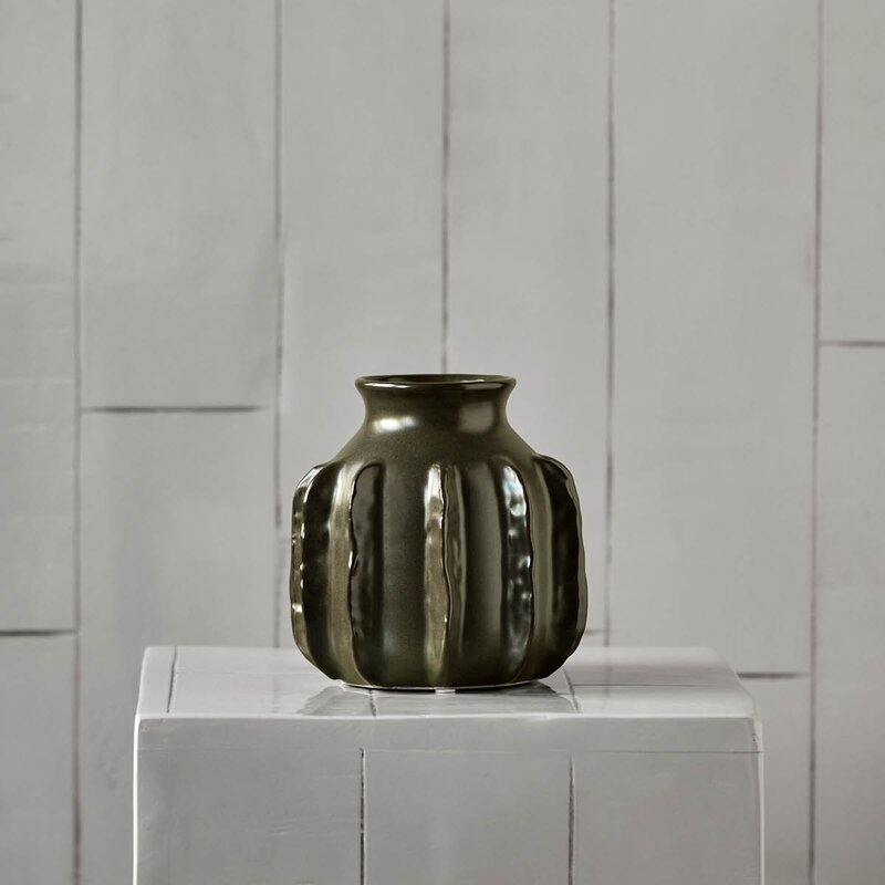 House Doctor Vase Cactus 15 cm mørkegrønn