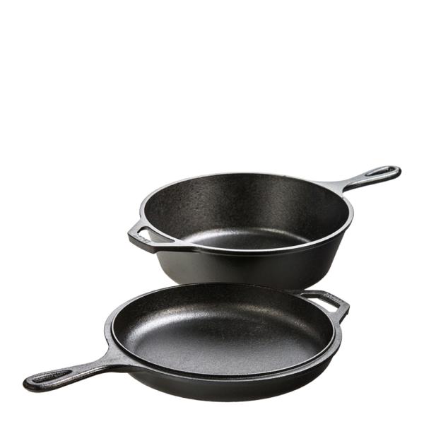 Lodge Cast Iron Classic collection 2-i-1 støpejernsgryte 3L