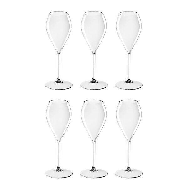 Quattro Lounge champagneglass 24 cl 6 stk tritanplast
