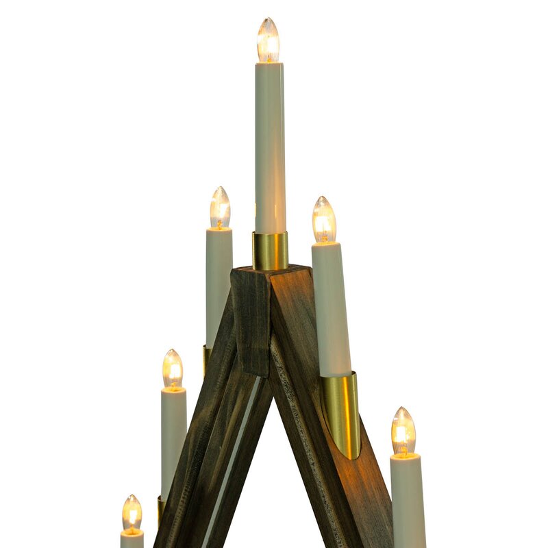Aneta Lighting Halland adventsstake 59 cm gråbeis