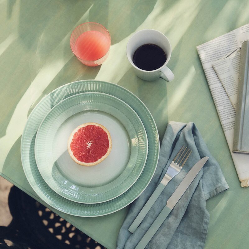 Royal Copenhagen Iris tallerken 27 cm grønn