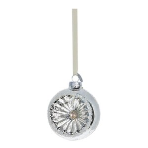 Lene Bjerre Hevig juletrepynt 8 cm silver