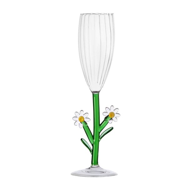 Ichendorf Milano Botanica optisk champagneglass 16 cl tusenfryd