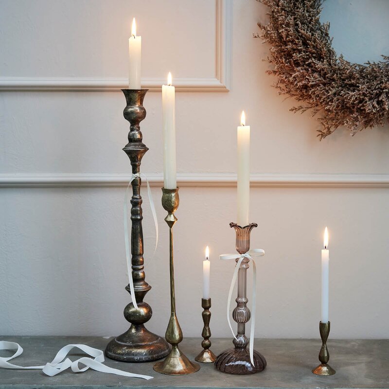 Lene Bjerre Ingrid lysestake 27 cm lys gull