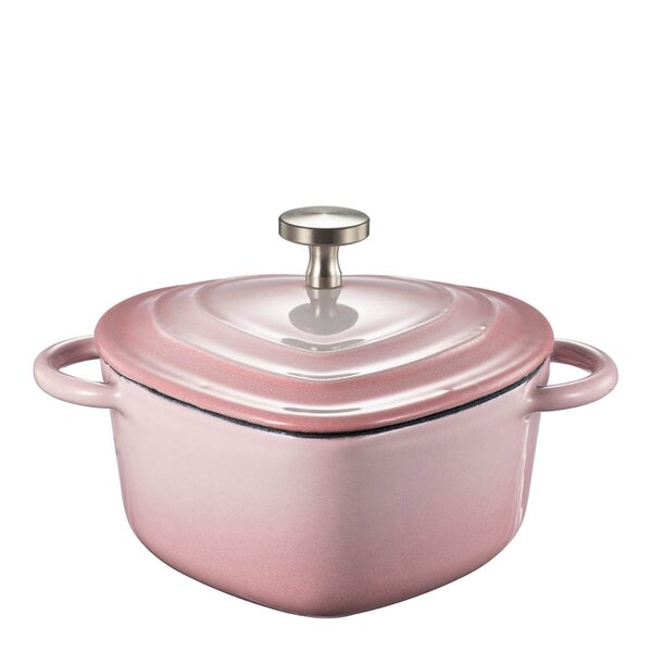 Sabor Mini støpejernsgryte hjerteformet 22 cl blush pink