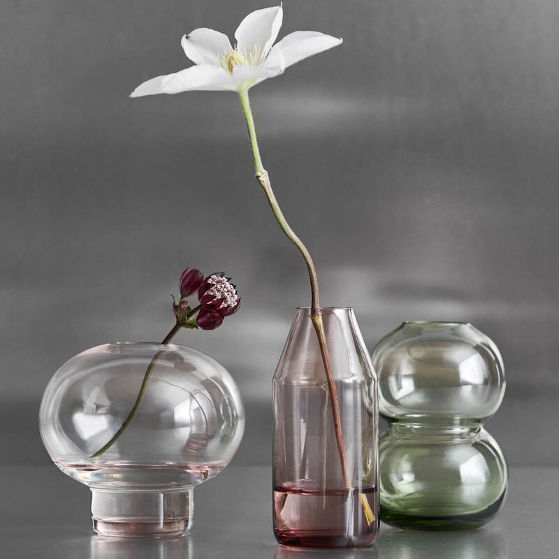 Orrefors Midsummer minivase 8,2 cm red clover
