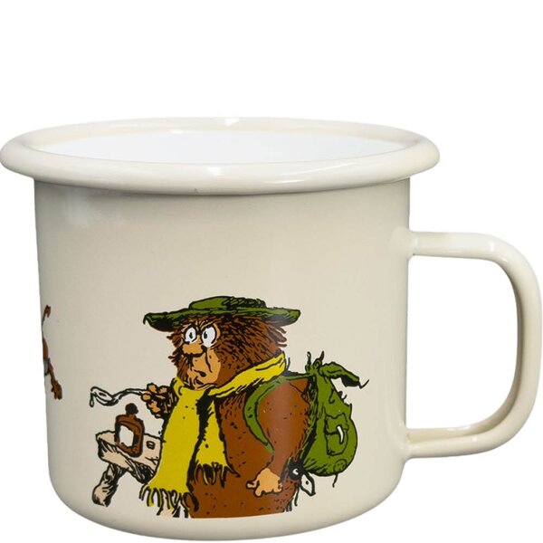 Fl&aring;klypa - Radio Luxemburg emaljekopp 35 cl beige