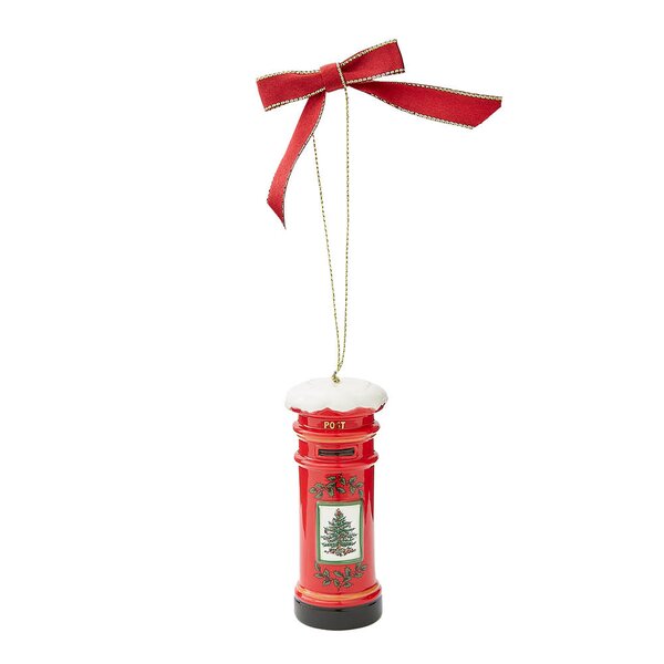 Spode Christmas Tree juletrepynt postkasse