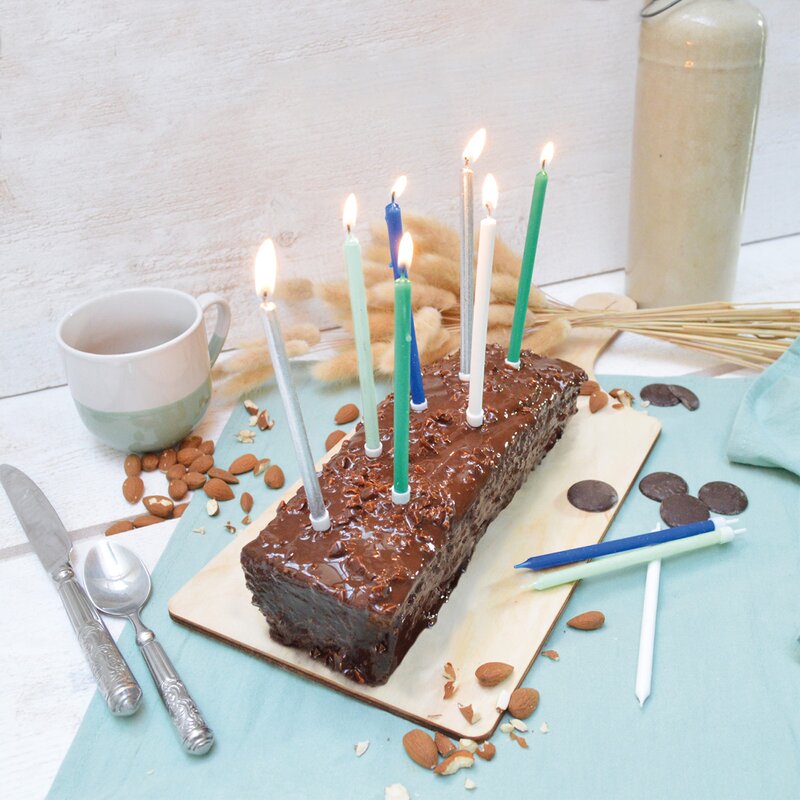 ScrapCooking Kakelys 12 stk hvit/blå/grønn