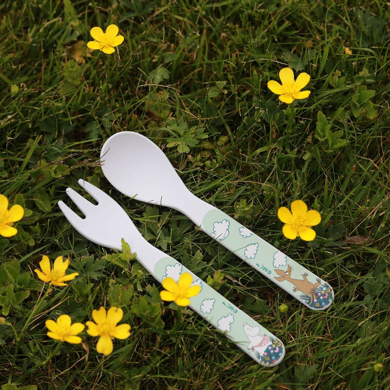 Rätt Start Mummi barnebestikk 2 deler Eng grønn