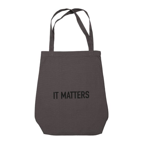 The Organic Company Handlenett gjenbrukbart 50x35 cm mørk grå