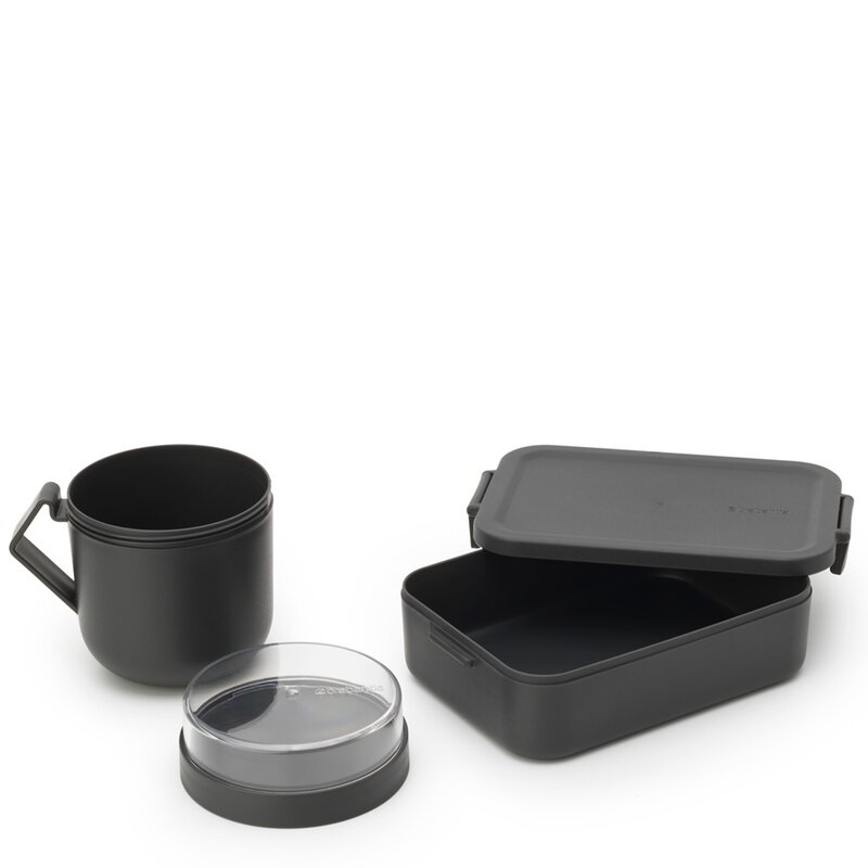 Brabantia Make & Take lunsjsett 2 deler mørk grå