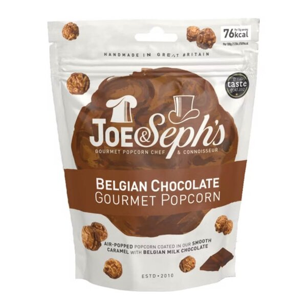 Joe and Seph Belgisk sjokolade popcorn 60g