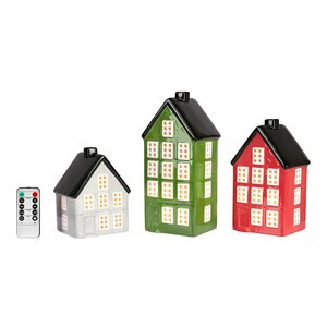 Markslöjd Portree keramikkhus 3 stk multi