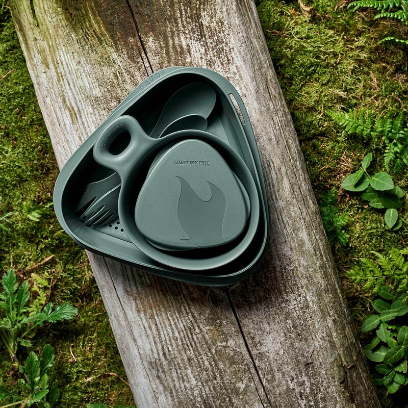 Light My Fire Outdoor MealKit 2.0 måltidssett 7 deler sagegreen