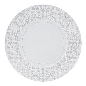 Bordallo Pinheiro Rua Nova tallerken/fat 34 cm antikkhvit