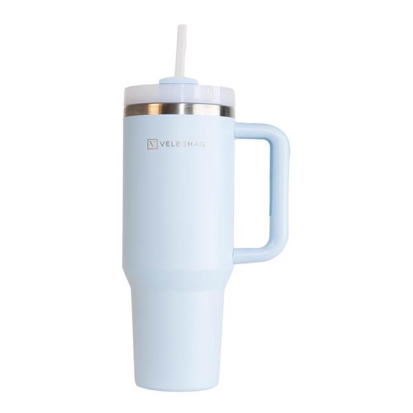 Velbehag The Tumbler med sugerør1,2 L ocean dream lys blå