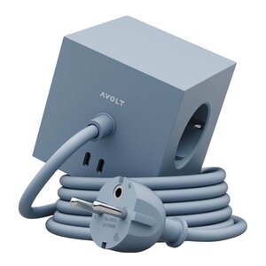 Avolt Square 1 USB-C kabel 1,8 m Shark Blue