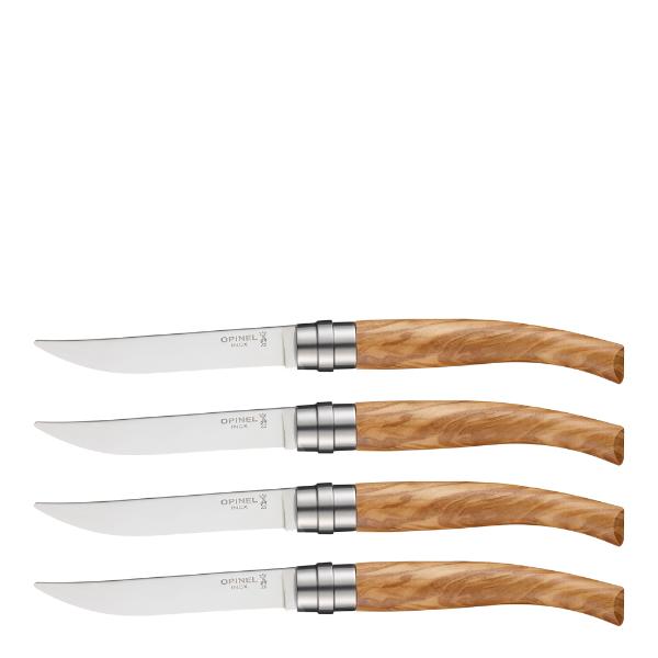Opinel Table Bois bestikksett 4 deler Table Chic oliven