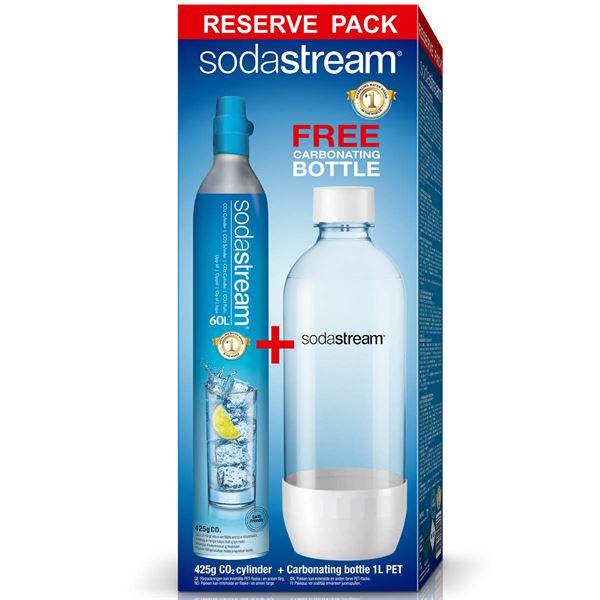 Sodastream Promopack kullsyresylinder + ekstra flaske 1L