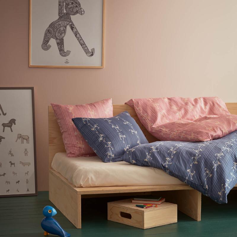Kay Bojesen Denmark Apekatt Junior sengetøy 100x140 cm blå