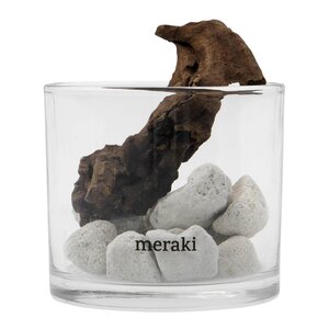 Meraki Lavastone & wood duftfrisker hvit
