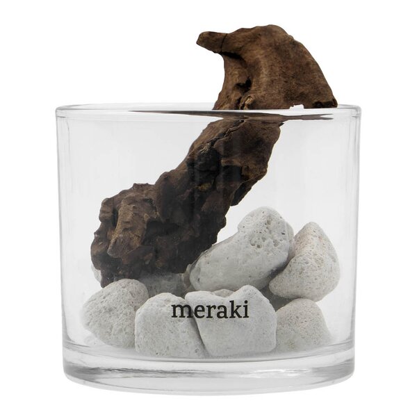 Meraki Lavastone & wood duftfrisker hvit