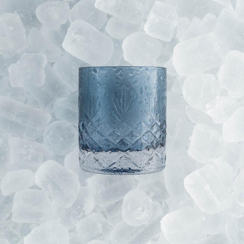 Frederik Bagger Crispy Lowball glass 38 cl 2 stk sapphire