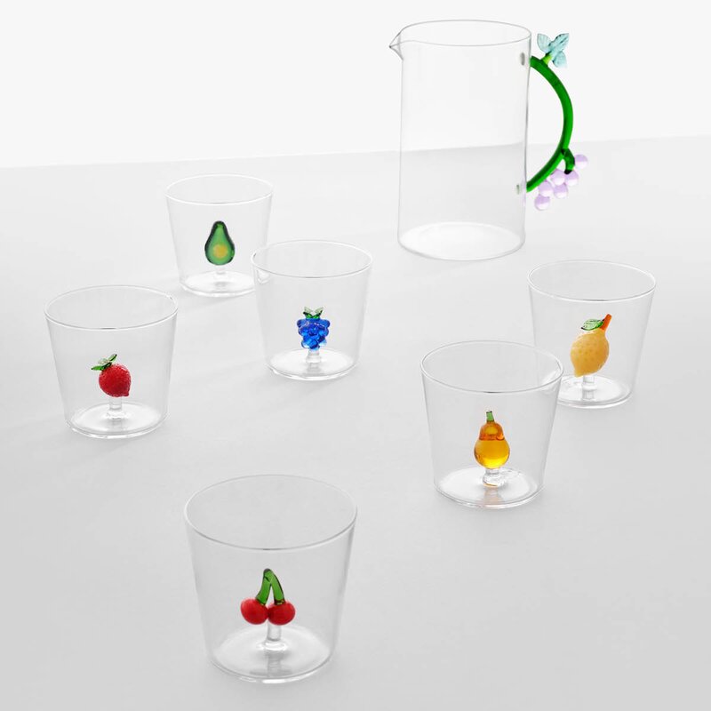 Ichendorf Milano Fruits & Flowers vannglass 39 cl sitron
