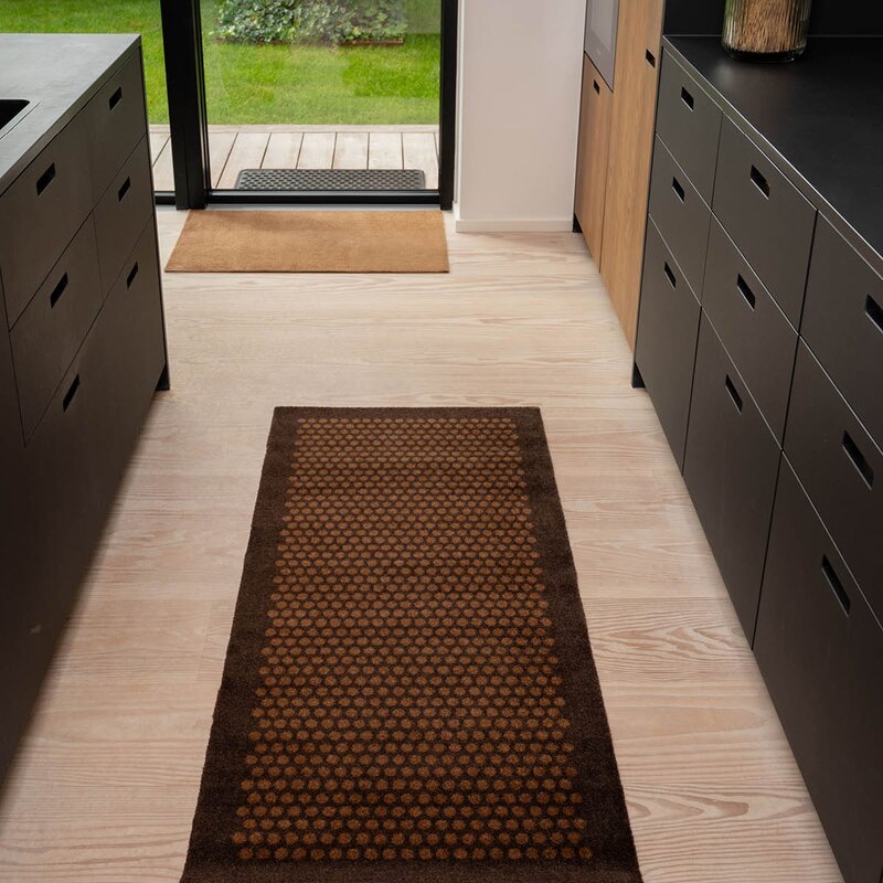 Tica Copenhagen Unicolor gulvmatte 90x60 cm cognac