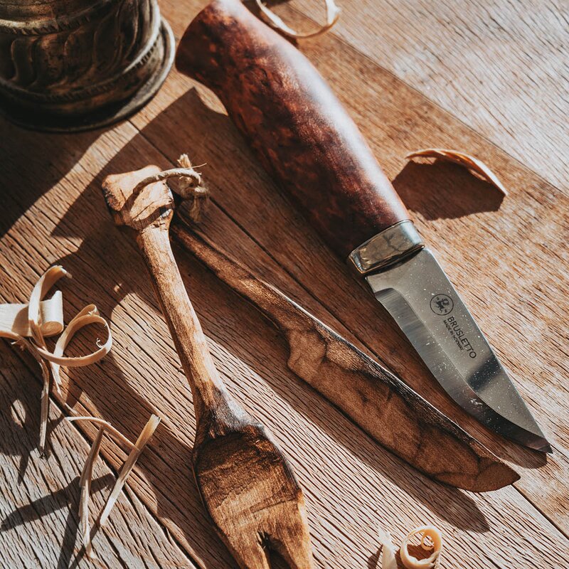 Brusletto Rypa allroundkniv 17 cm masurbjørk