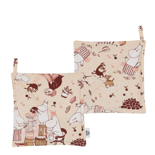 MoominArabia Mummi gryteklut 22x22 cm 2 stk Husarbeid