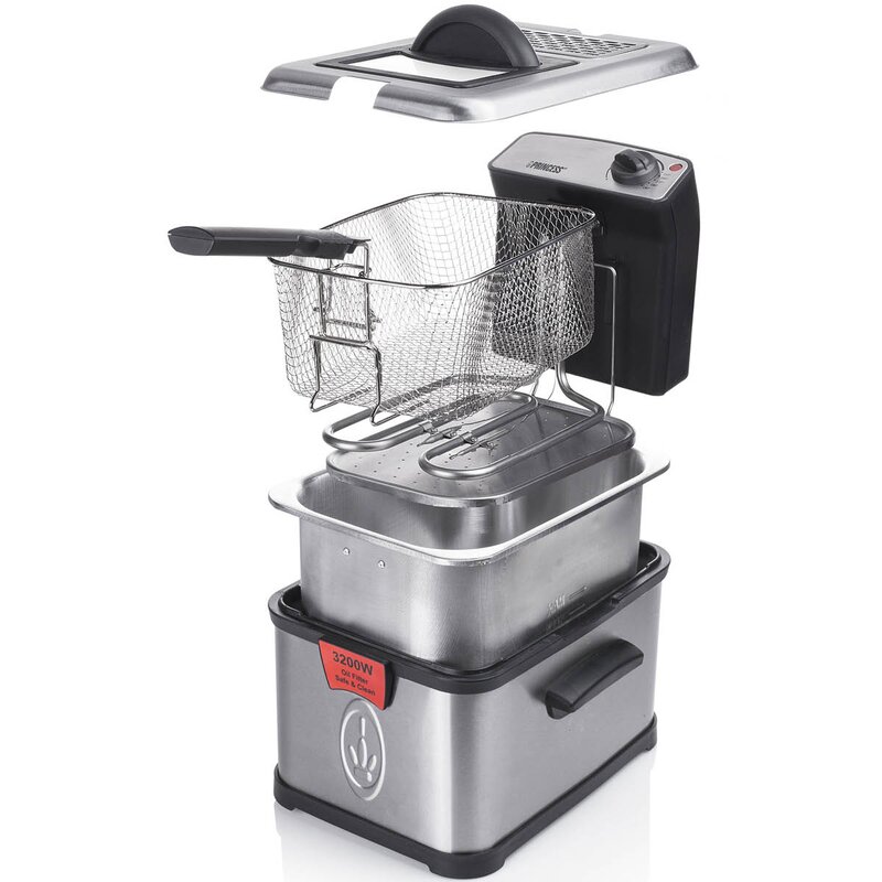 PRINCESS Frityrkoker Superior 3L 3200W rustfritt stål