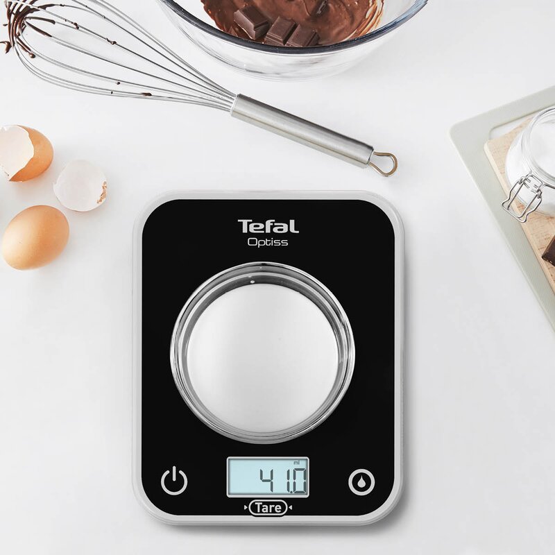 Tefal Optiss kjøkkenvekt 5 kg svart